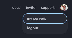avatar menu