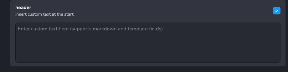 header text