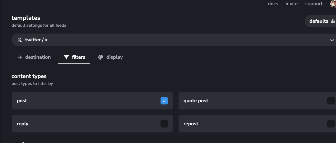 defaults