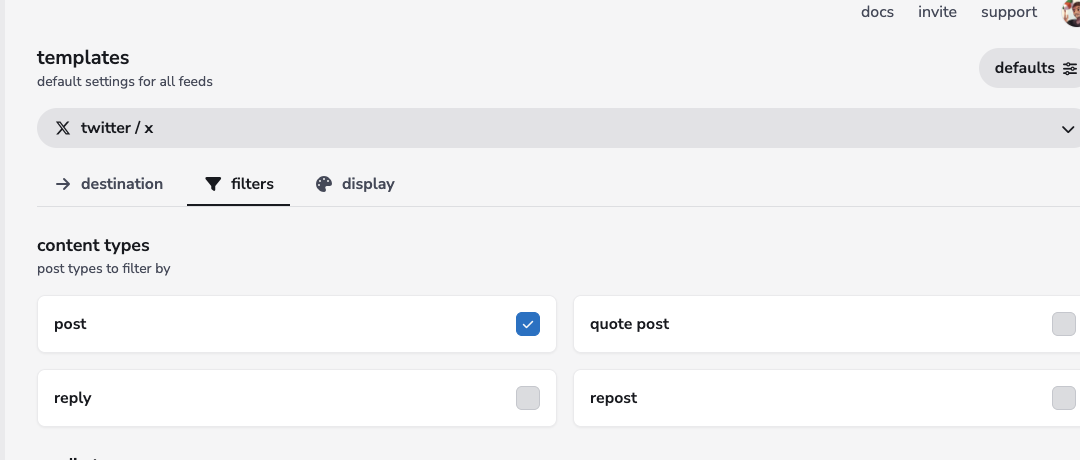 defaults